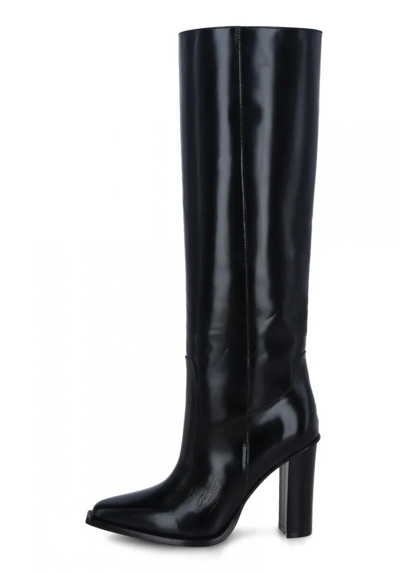 Woman Leather Long Boots 