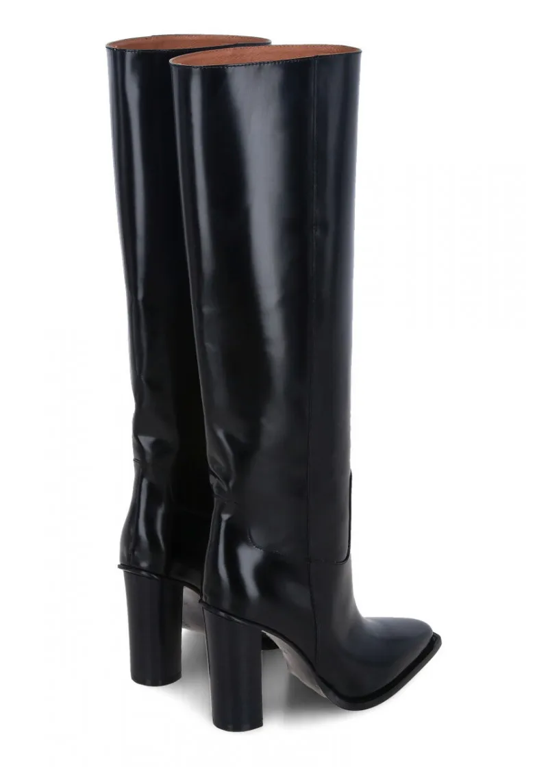 Woman Leather Long Boots 