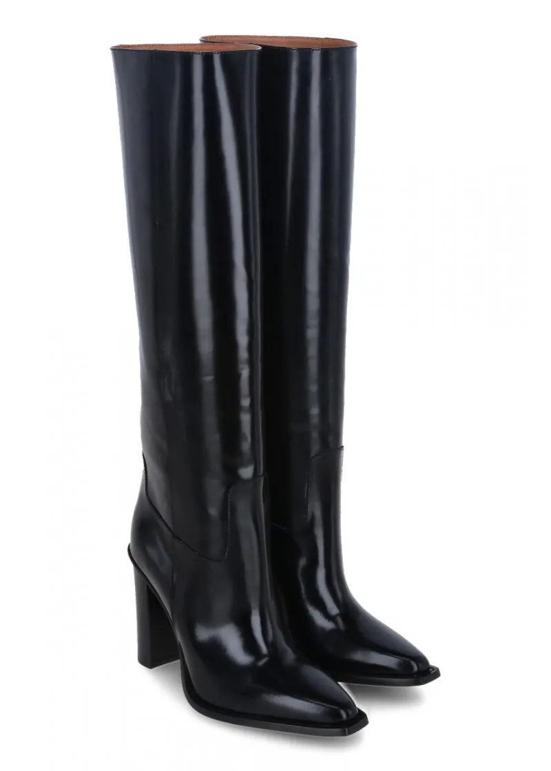 Woman Leather Long Boots 