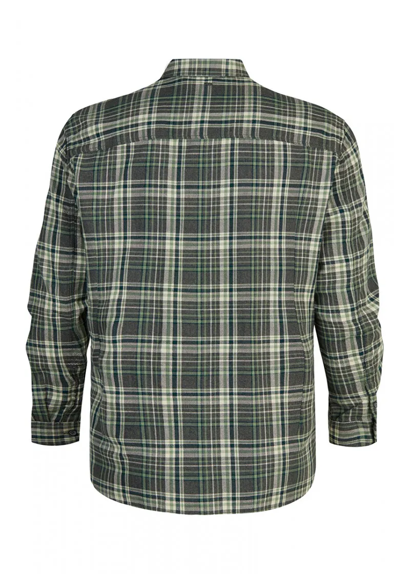 Men Shirt Long Sleeve Check 