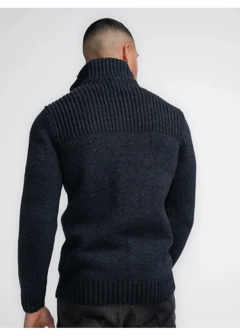 Men Knitwear Collar 